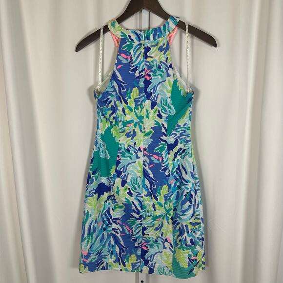Lily Pulitzer Pearl Shift Dress Brilliant‎ Blue Wade and Sea Sz 00 - Picture 4 of 8